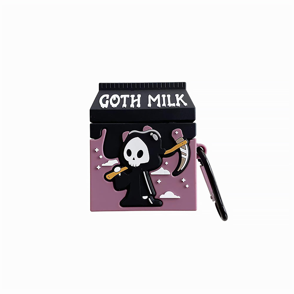 3D Cartoon Goth Milk Silicone Earphone Cover | ZAKAPOP