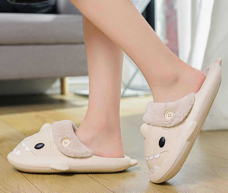 Buttons Winter Shark Slippers(Adults) | ZAKAPOP