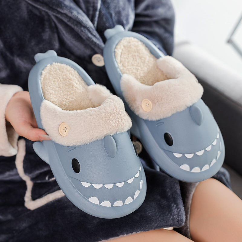 Buttons Winter Shark Slippers(Adults) | ZAKAPOP