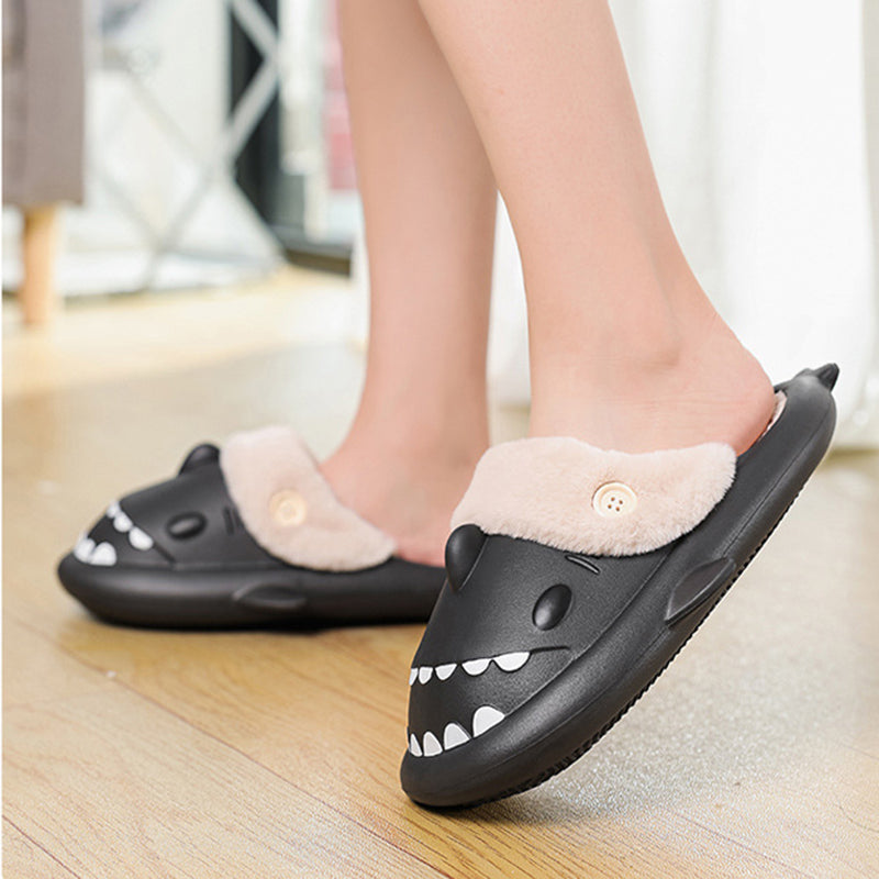 Buttons Winter Shark Slippers(Adults) | ZAKAPOP