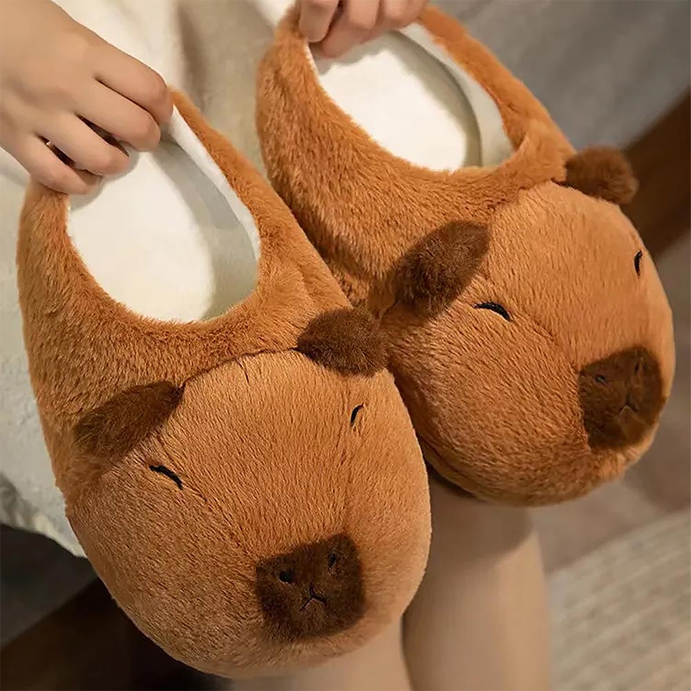 Capybara Cute Cartoon Half Wrap Heel Home Slippers | ZAKAPOP