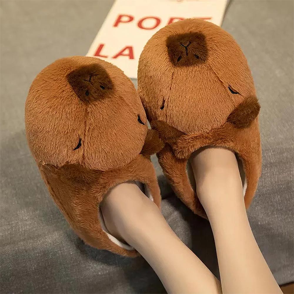 Capybara Cute Cartoon Half Wrap Heel Home Slippers | ZAKAPOP