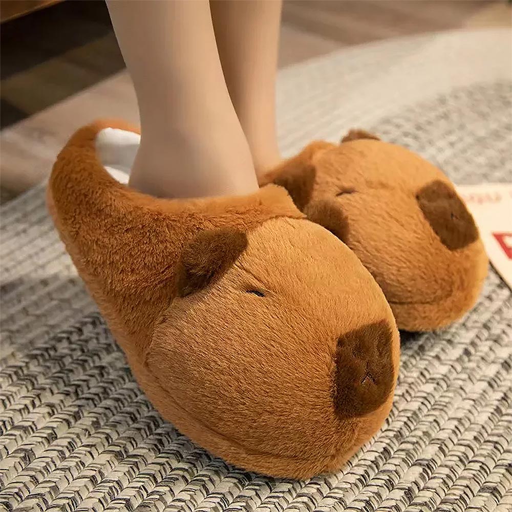 Capybara Cute Cartoon Half Wrap Heel Home Slippers | ZAKAPOP