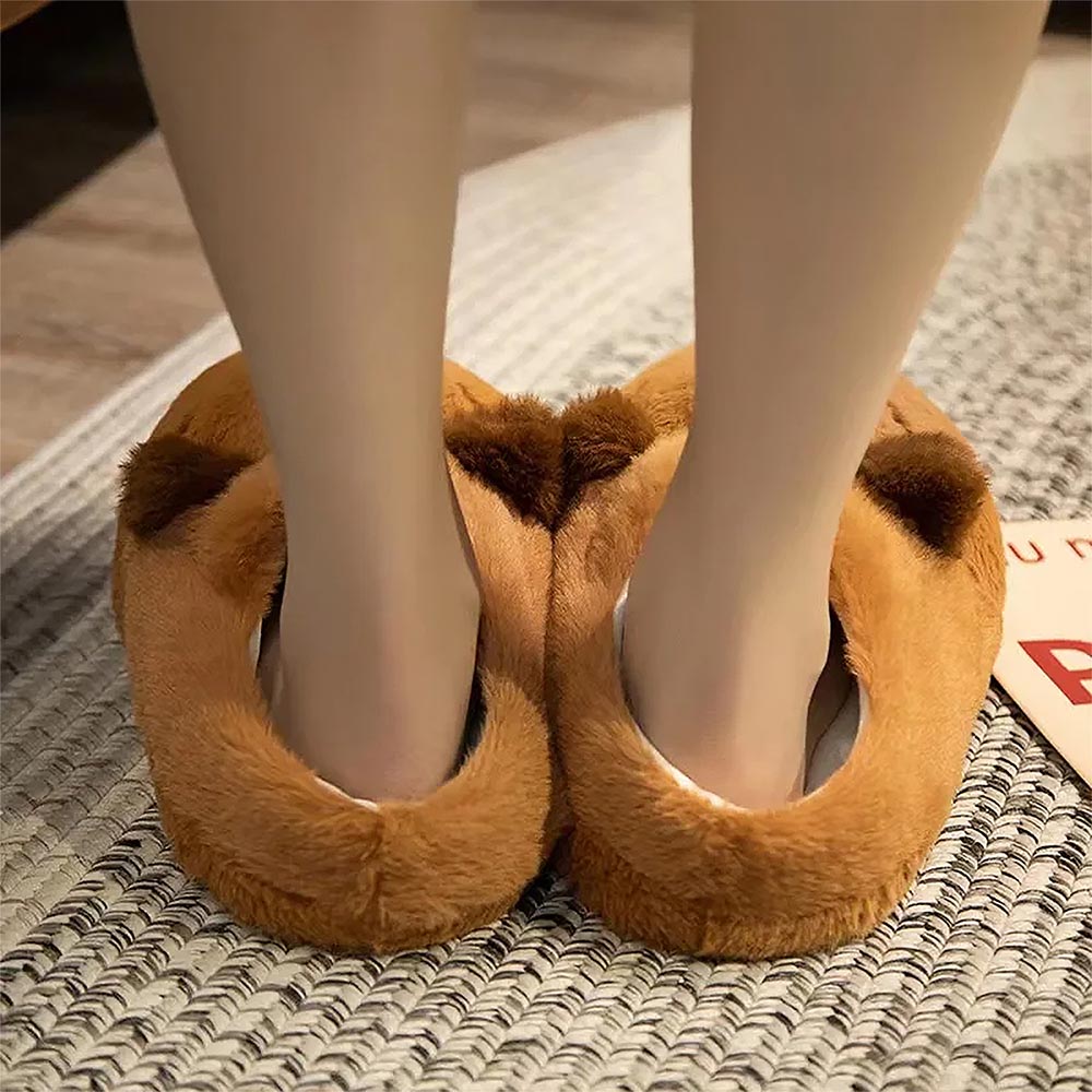 Capybara Cute Cartoon Half Wrap Heel Home Slippers | ZAKAPOP