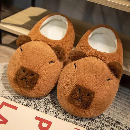 Capybara Cute Cartoon Half Wrap Heel Home Slippers | ZAKAPOP