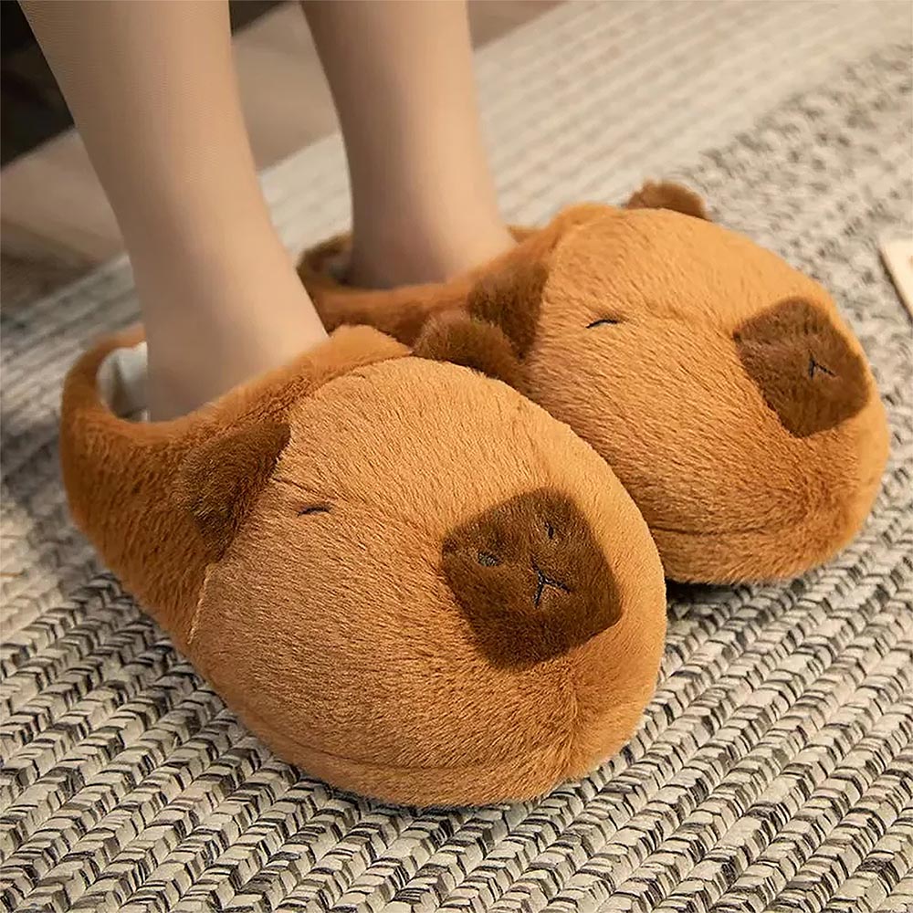 Capybara Cute Cartoon Half Wrap Heel Home Slippers | ZAKAPOP