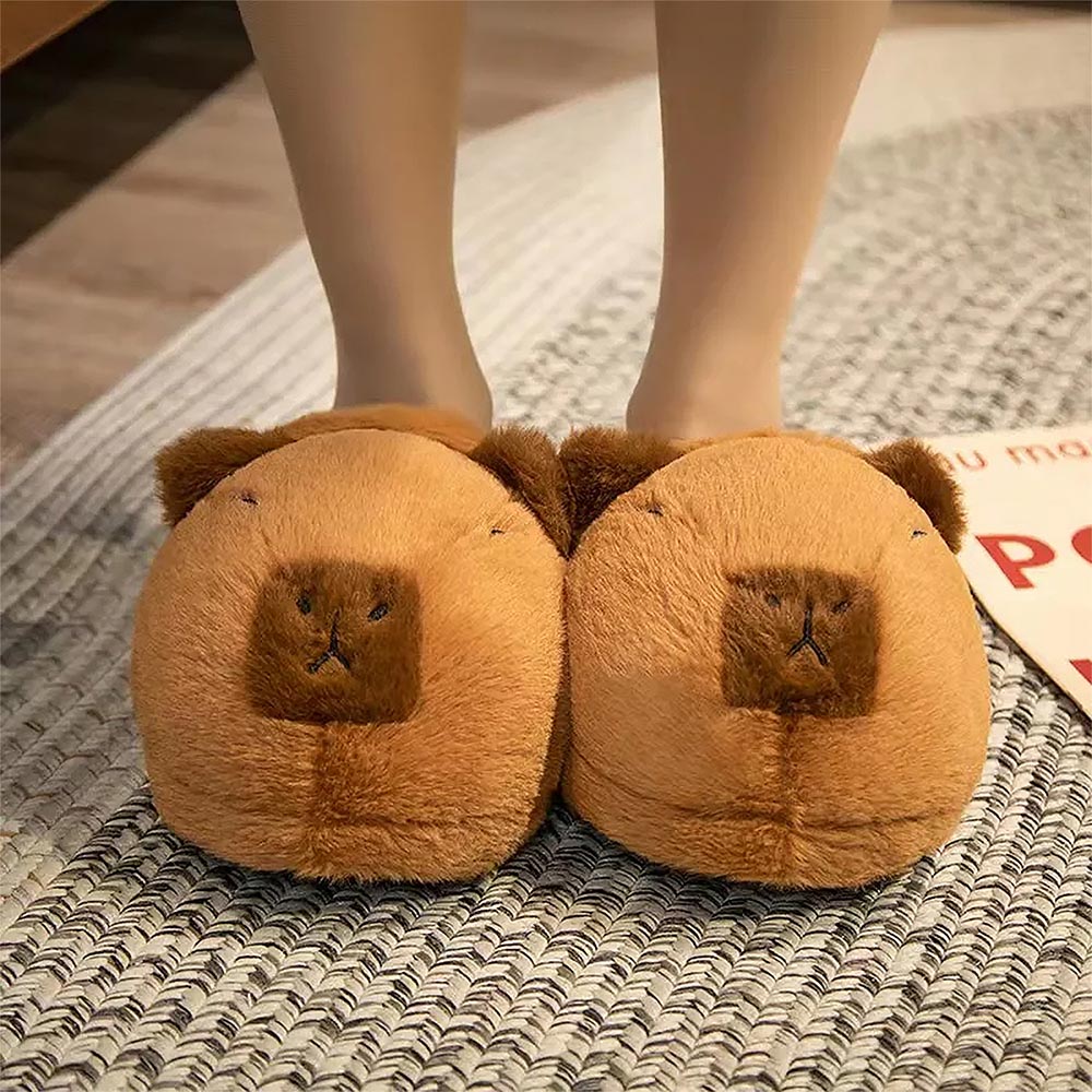 Capybara Cute Cartoon Half Wrap Heel Home Slippers | ZAKAPOP