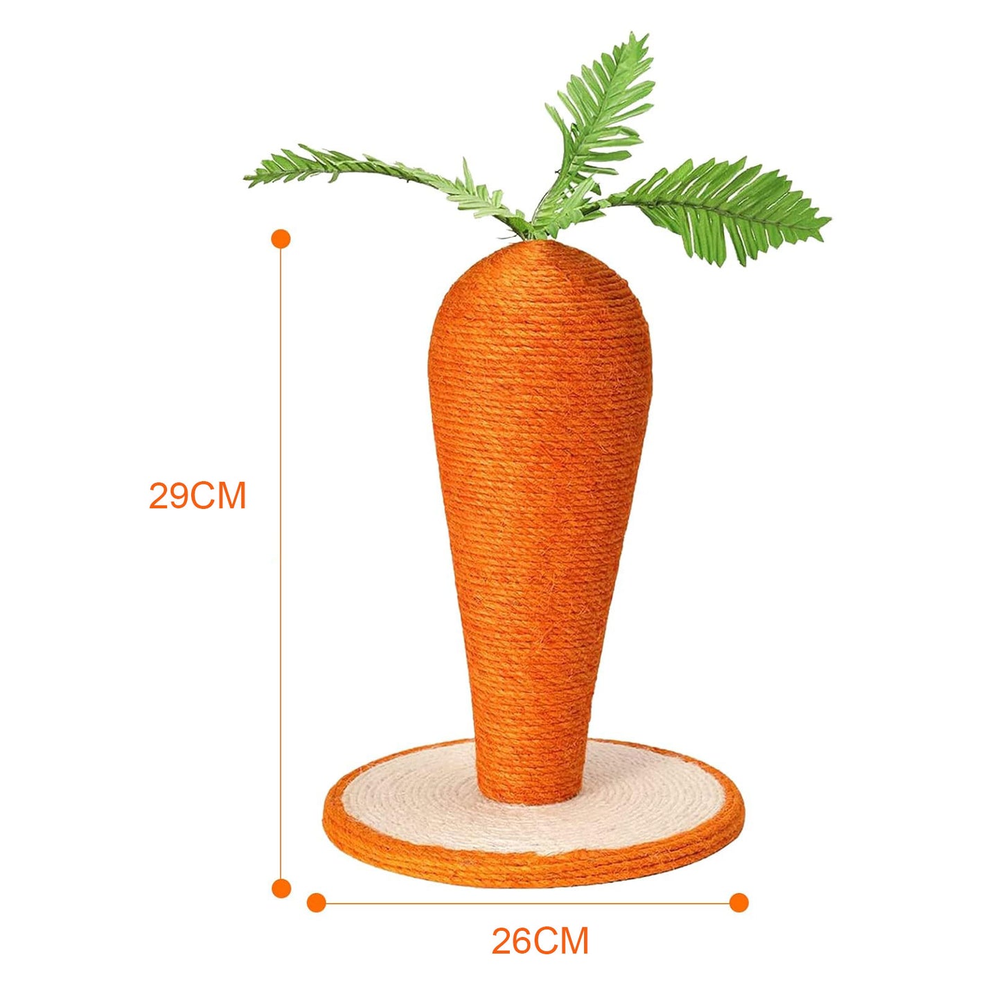 Carrot Cat Scratching Post, for Indoor Cats and Kittens | ZAKAPOP