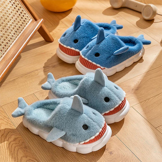 Casual Fluffy Shark Slippers | ZAKAPOP