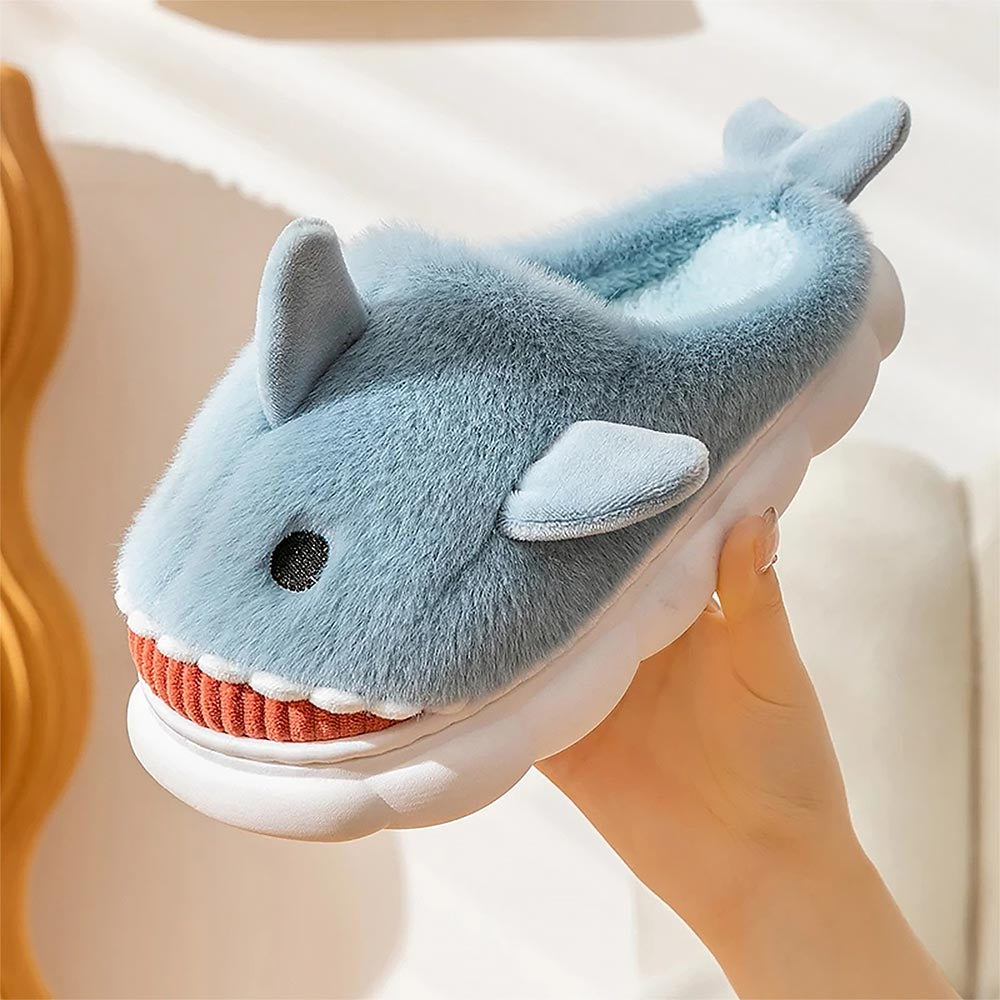 Casual Fluffy Shark Slippers | ZAKAPOP