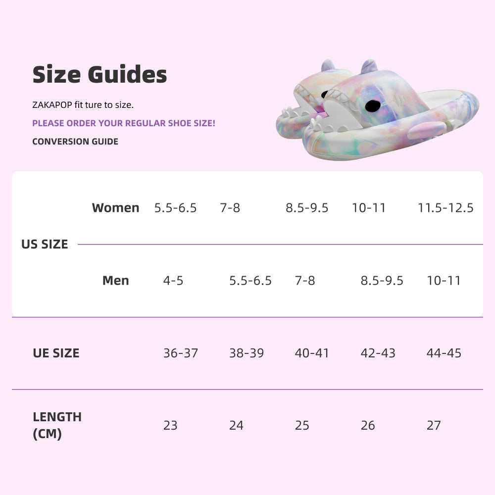 Colorful Shark Slippers(Adults) | ZAKAPOP