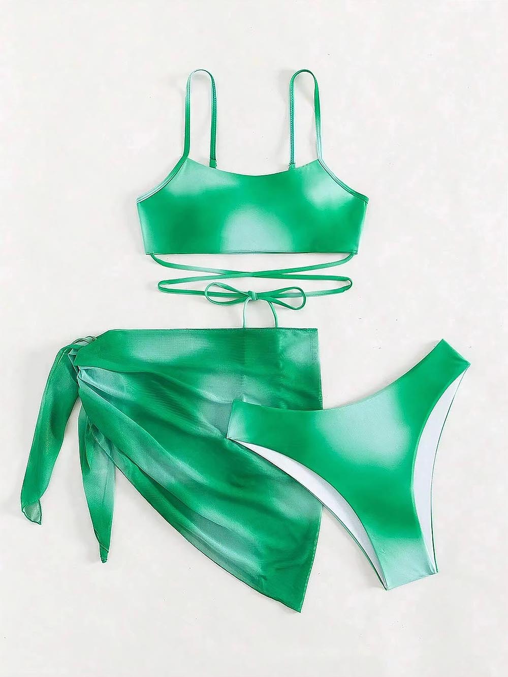 Criss Cross Ombre Bikini Set | ZAKAPOP