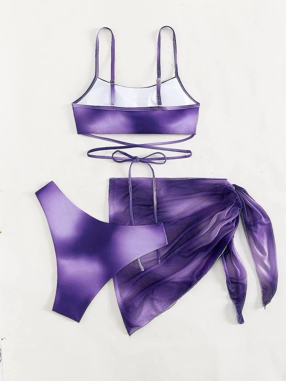 Criss Cross Ombre Bikini Set | ZAKAPOP