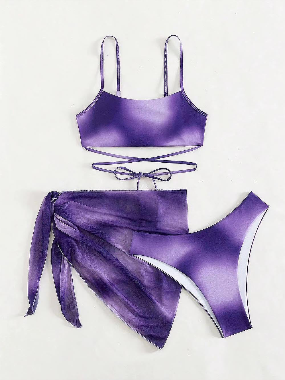 Criss Cross Ombre Bikini Set | ZAKAPOP