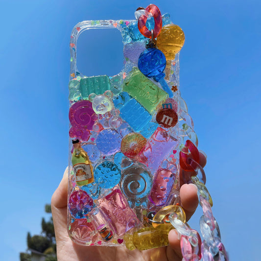 Crystal Candies, Gummy Bear And Confetti Jelly Cream Decoden Phone Case(Customizable) | ZAKAPOP