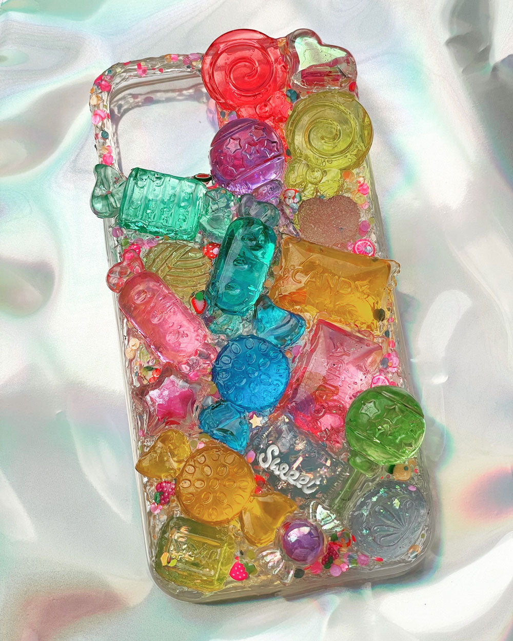 Crystal Candies, Gummy Bear And Confetti Jelly Cream Decoden Phone Case(Customizable) | ZAKAPOP