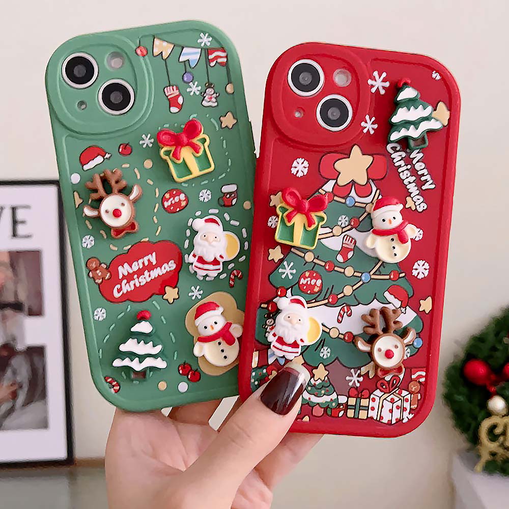 Cute Cartoon 3D Santa Christmas Case For iPhone | ZAKAPOP