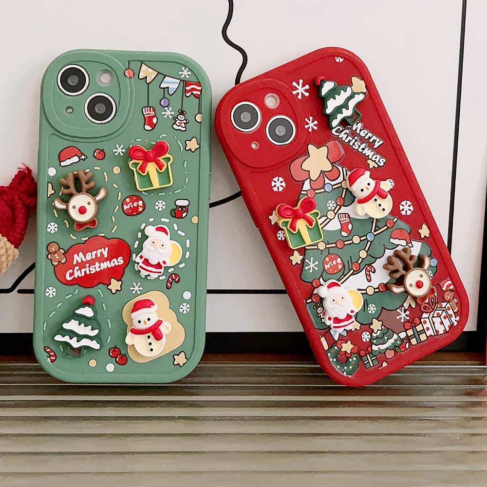 Cute Cartoon 3D Santa Christmas Case For iPhone | ZAKAPOP