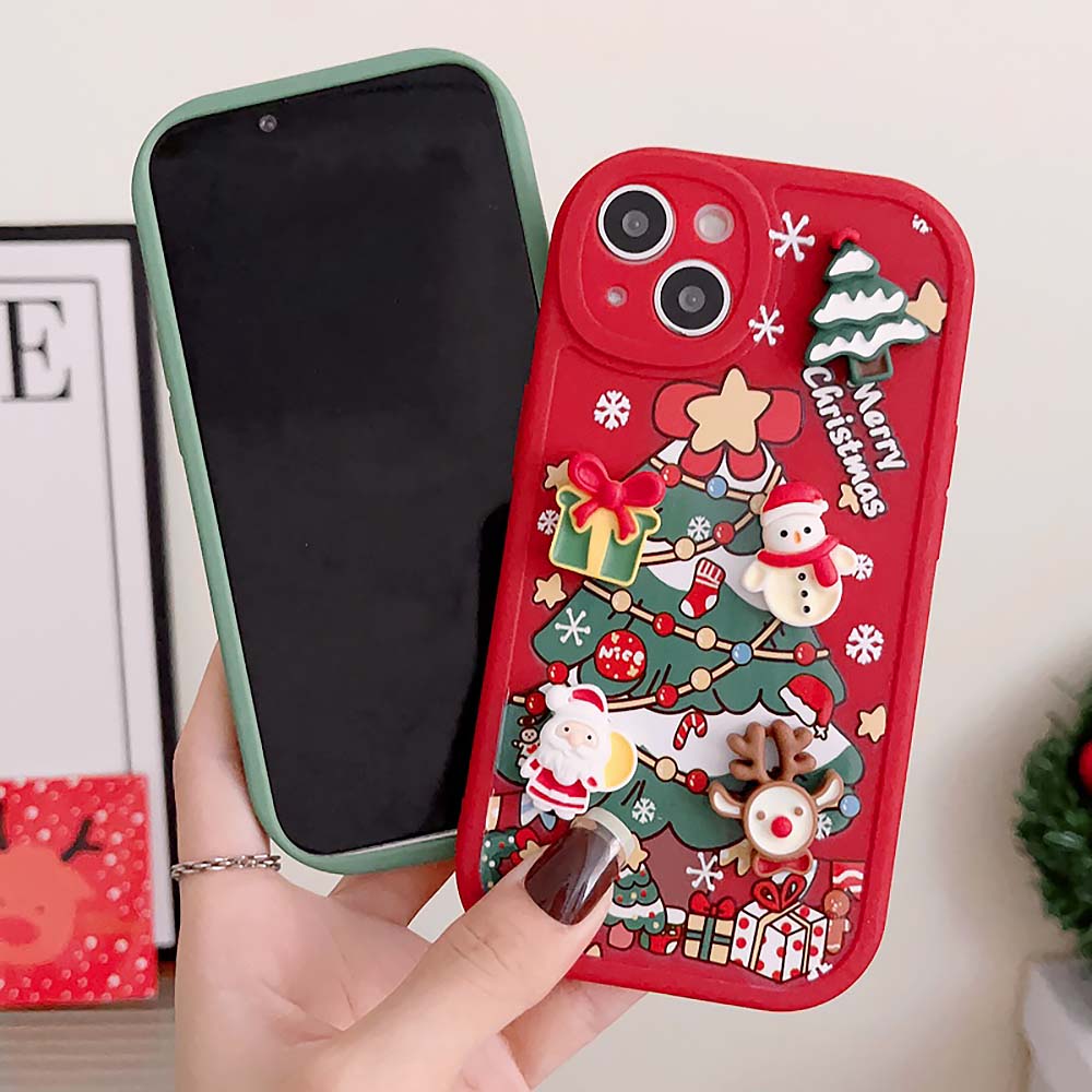 Cute Cartoon 3D Santa Christmas Case For iPhone | ZAKAPOP