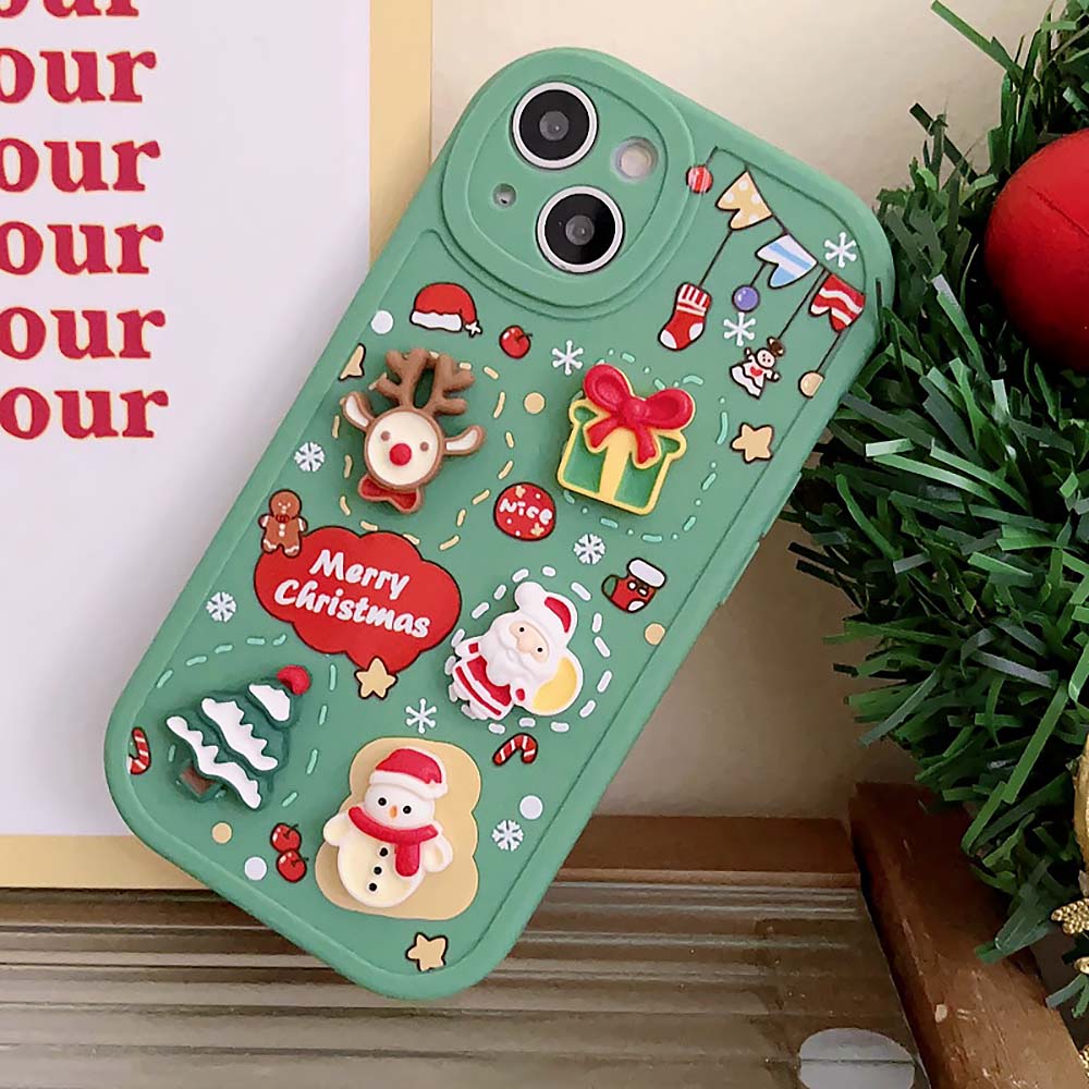 Cute Cartoon 3D Santa Christmas Case For iPhone | ZAKAPOP