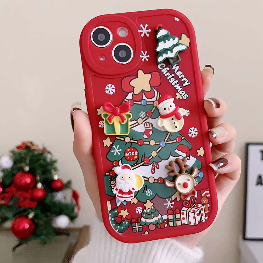 Cute Cartoon 3D Santa Christmas Case For iPhone | ZAKAPOP