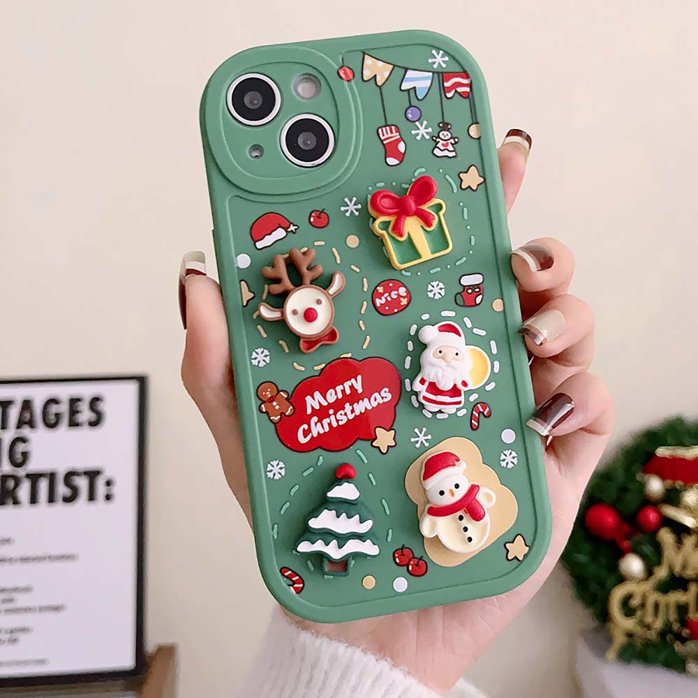 Cute Cartoon 3D Santa Christmas Case For iPhone | ZAKAPOP