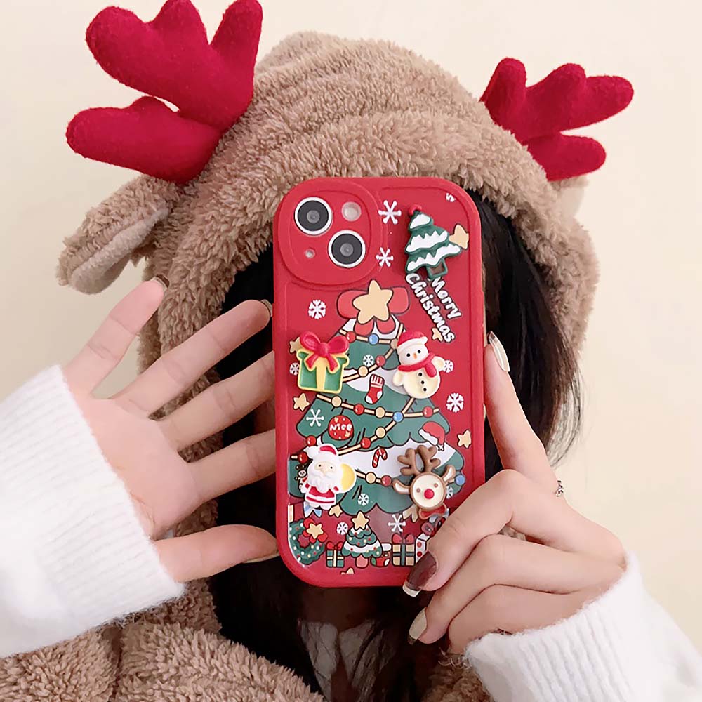 Cute Cartoon 3D Santa Christmas Case For iPhone | ZAKAPOP