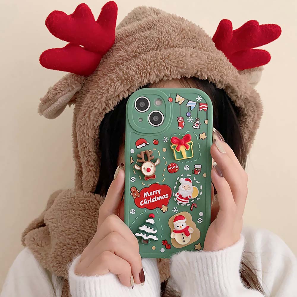 Cute Cartoon 3D Santa Christmas Case For iPhone | ZAKAPOP