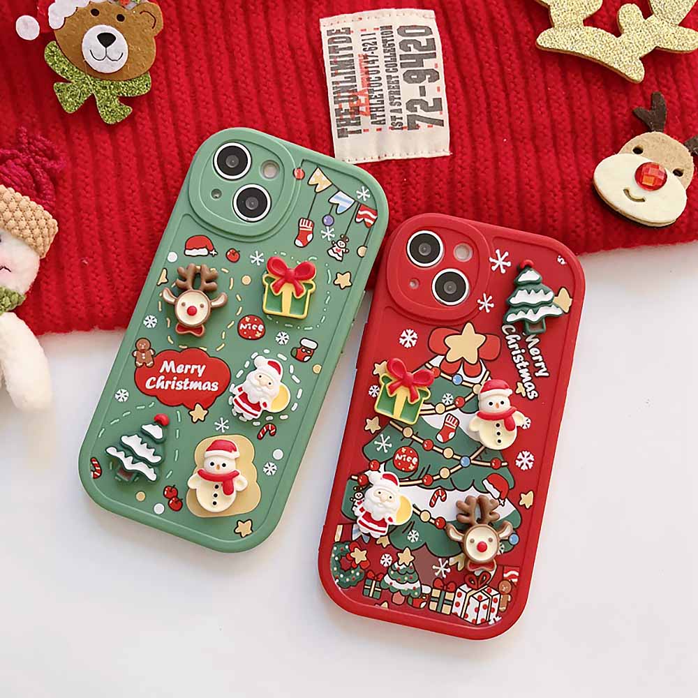 Cute Cartoon 3D Santa Christmas Case For iPhone | ZAKAPOP