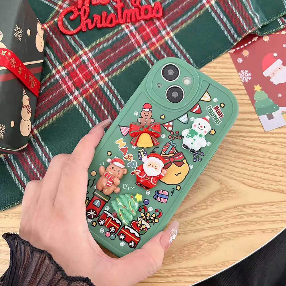 Cute Cartoon 3D Santa Christmas Case For iPhone | ZAKAPOP