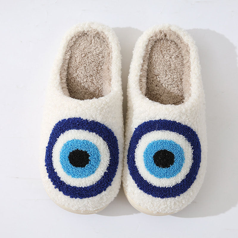 Devil's Eye Warm Winter Cotton Slippers | ZAKAPOP