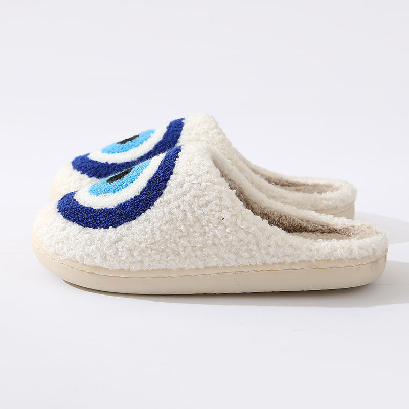 Devil's Eye Warm Winter Cotton Slippers | ZAKAPOP