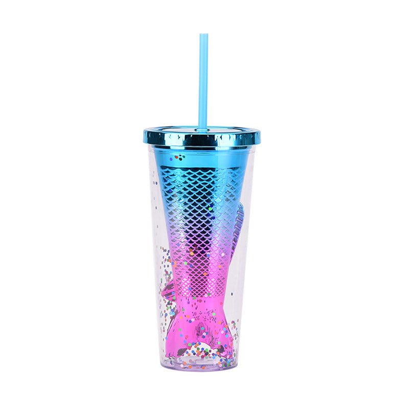 Electroplating Gradient Color Mermaid Cup | Mermaid Gifts