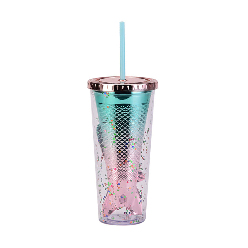 Electroplating Gradient Color Mermaid Cup | Mermaid Gifts