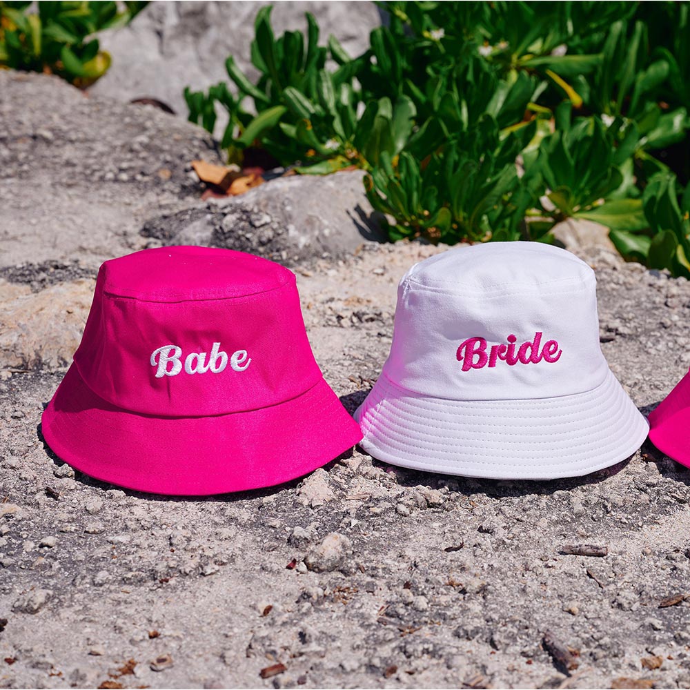 Embroidered Bucket Hats Bride Babe Gift | ZAKAPOP