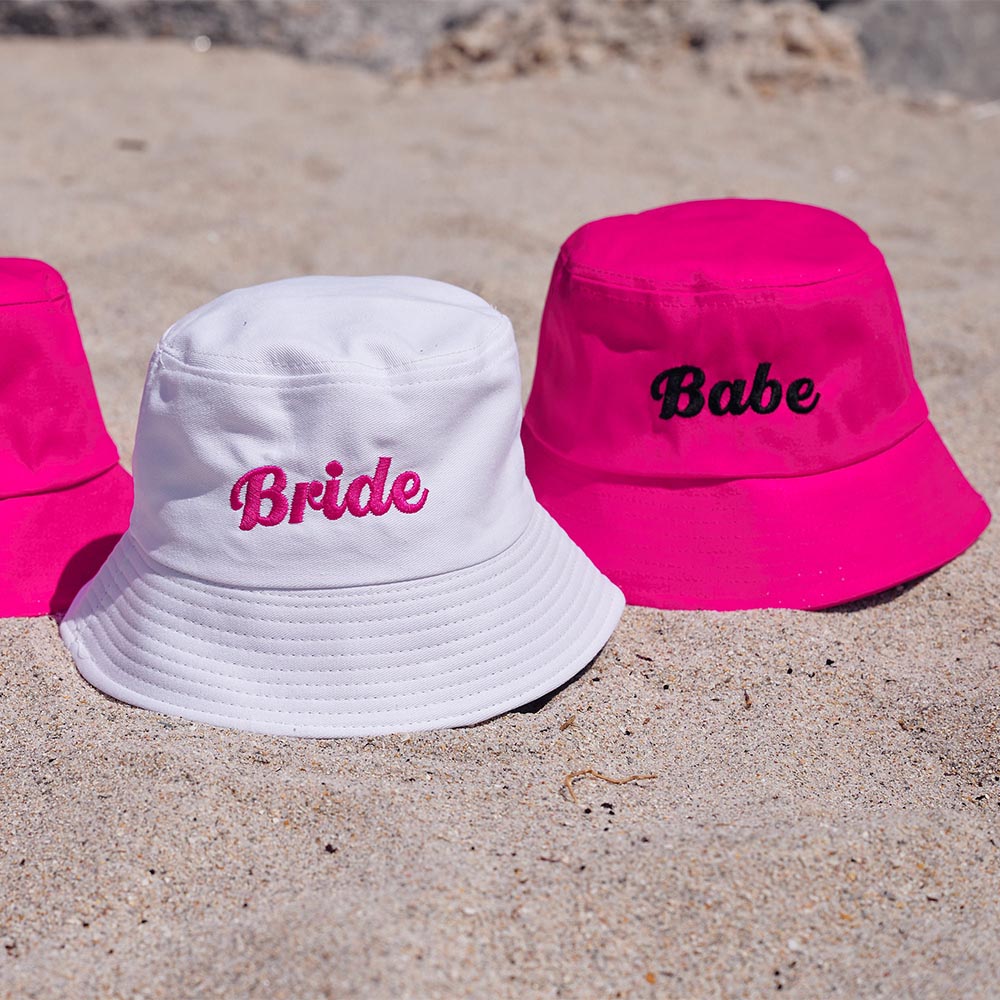 Embroidered Bucket Hats Bride Babe Gift | ZAKAPOP