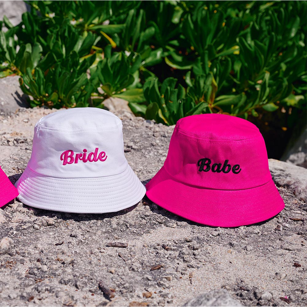 Embroidered Bucket Hats Bride Babe Gift | ZAKAPOP