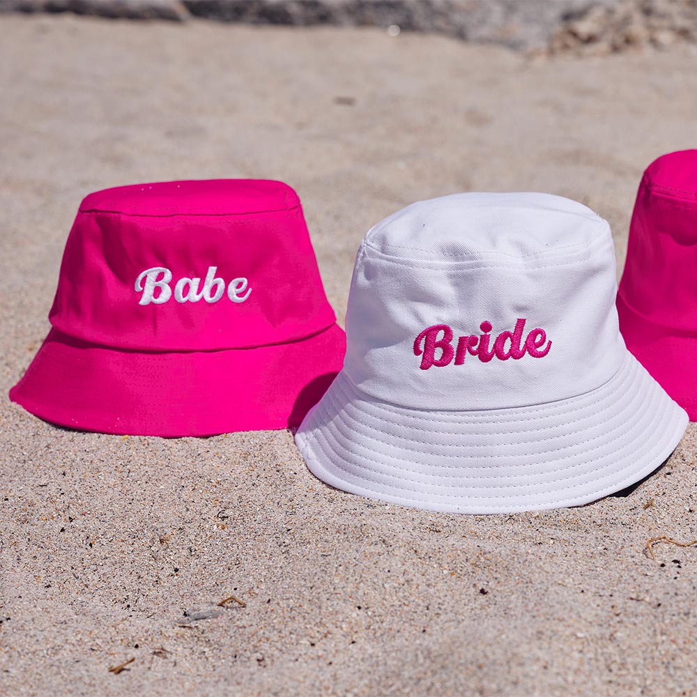 Embroidered Bucket Hats Bride Babe Gift | ZAKAPOP