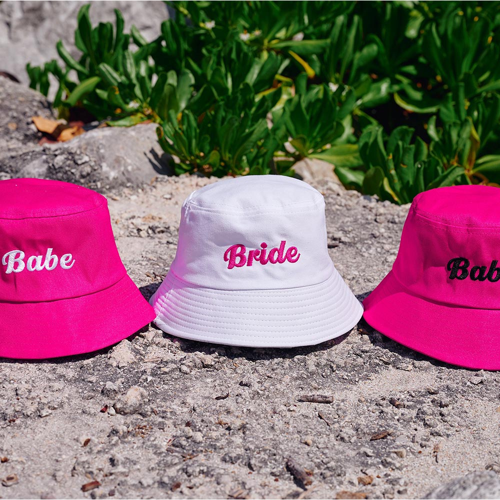 Embroidered Bucket Hats Bride Babe Gift | ZAKAPOP