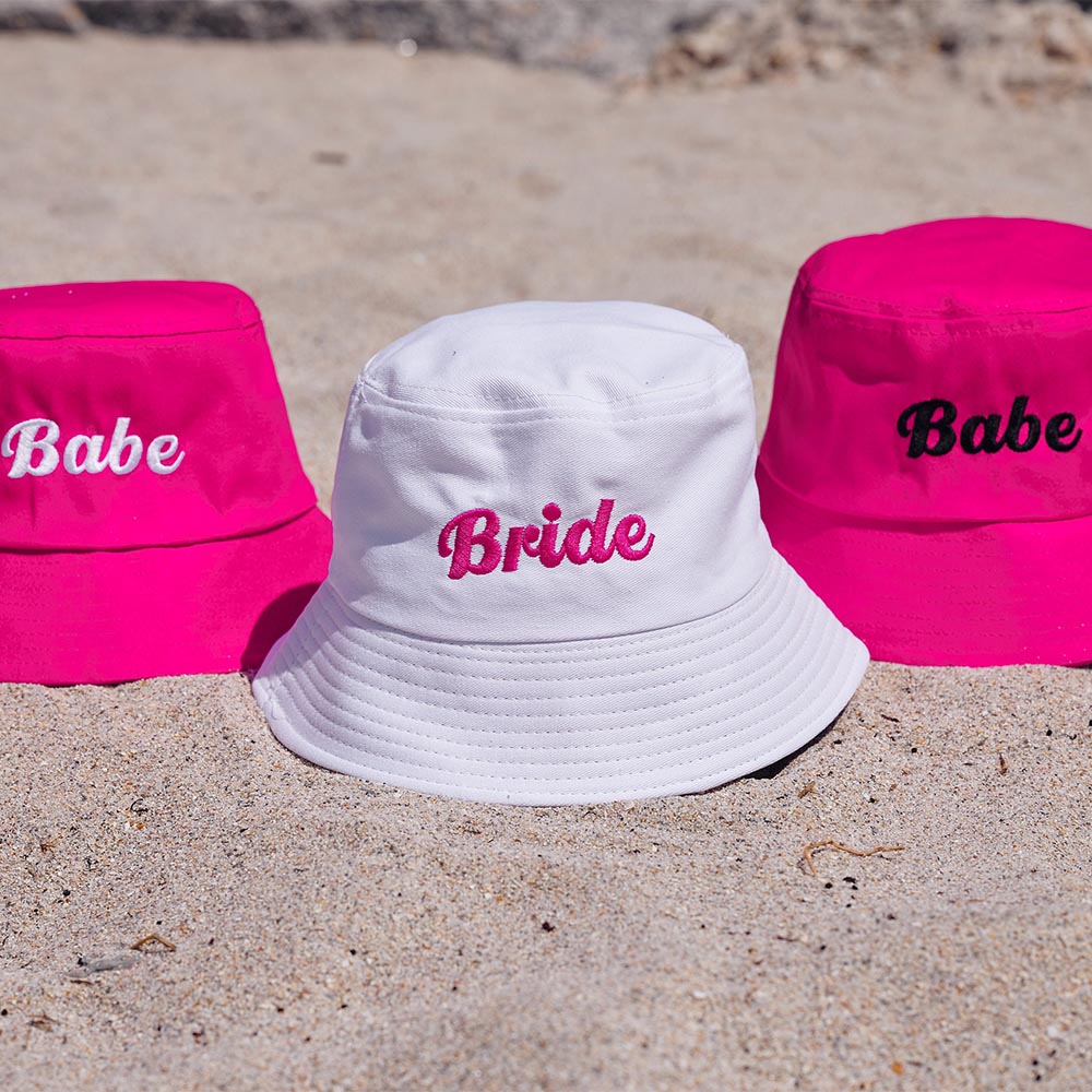 Embroidered Bucket Hats Bride Babe Gift | ZAKAPOP