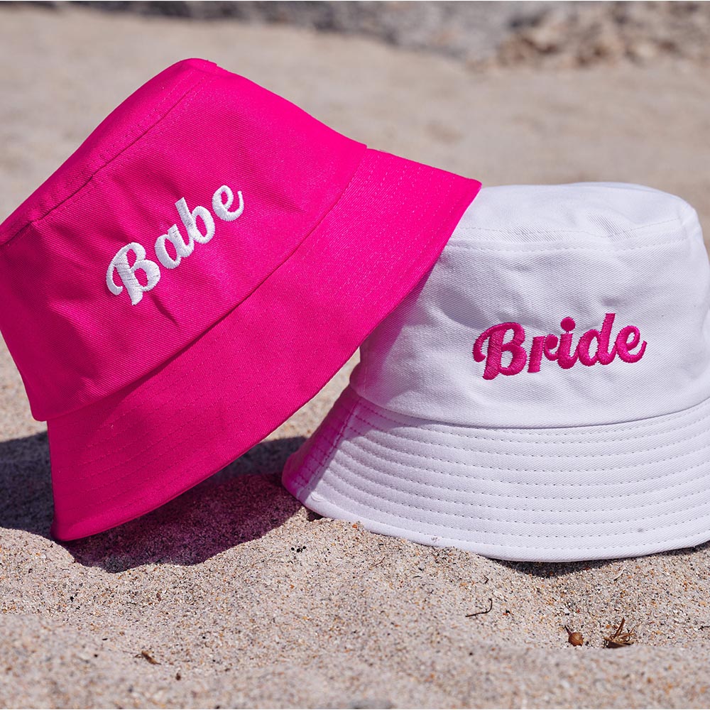 Embroidered Bucket Hats Bride Babe Gift | ZAKAPOP