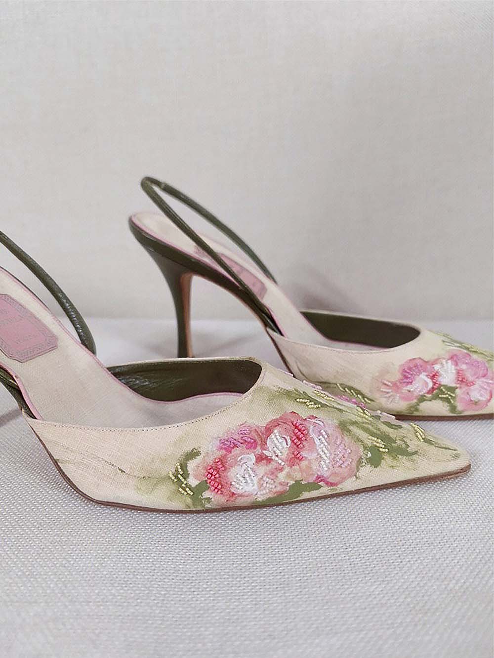 Embroidered Pointed High Heel Sandals | ZAKAPOP