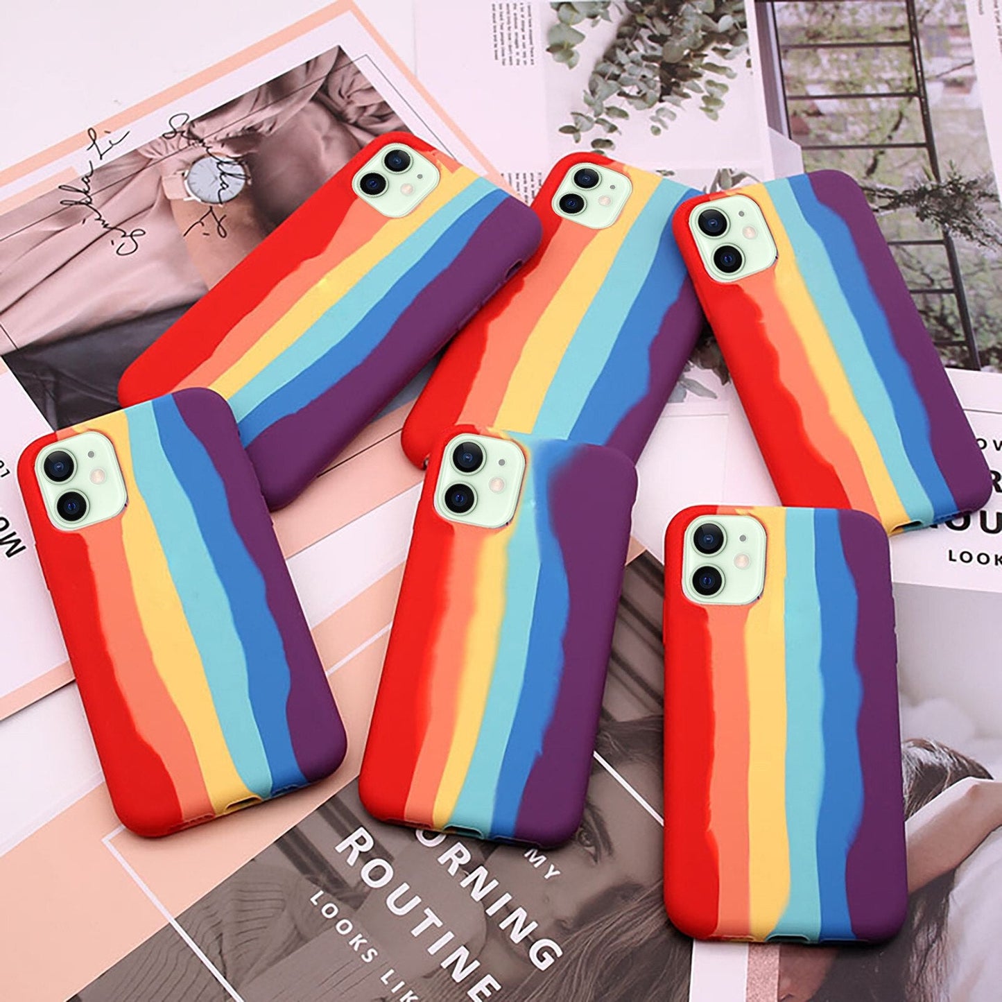 Fluid Rainbow Silicone Phone Case | ZAKAPOP