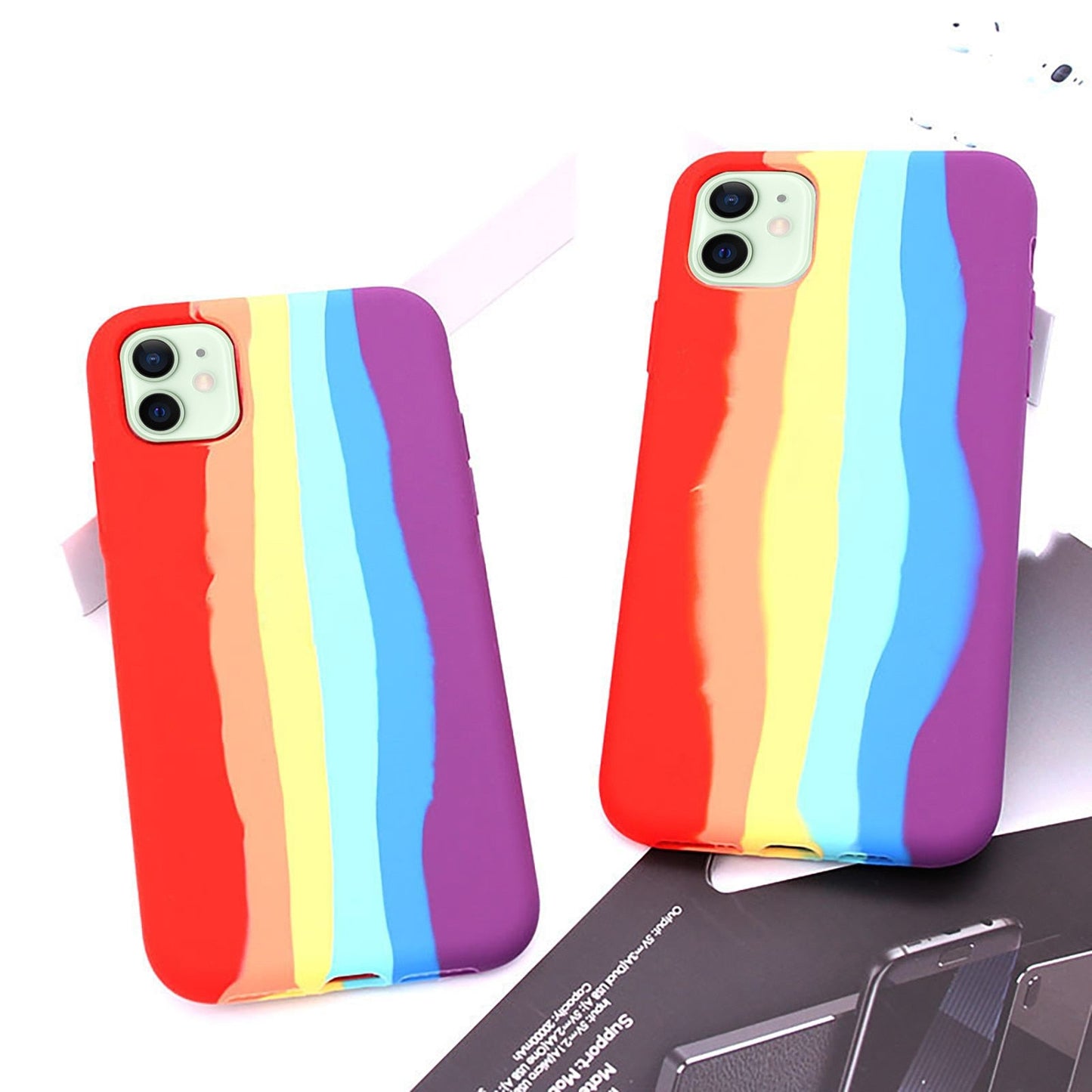 Fluid Rainbow Silicone Phone Case | ZAKAPOP