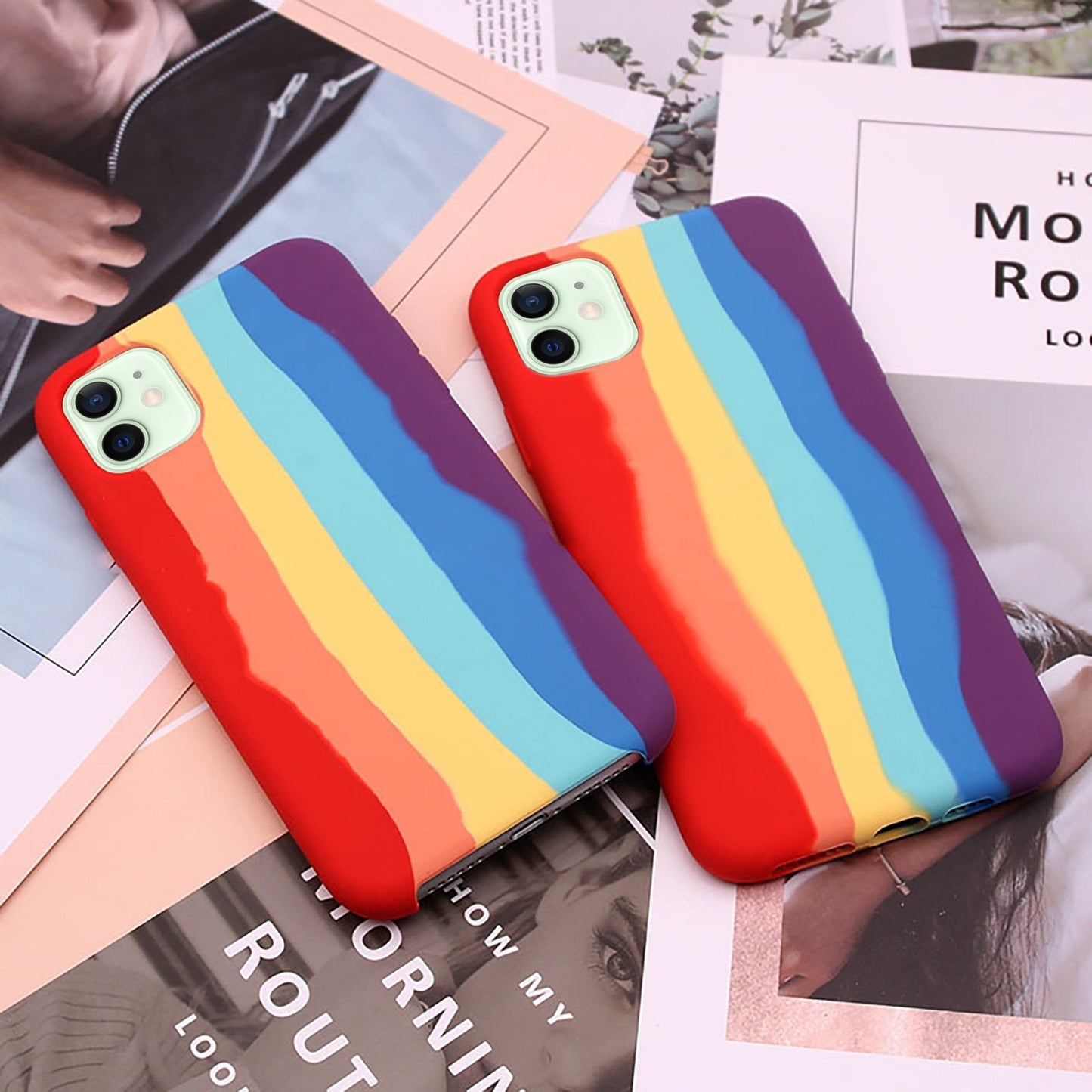 Fluid Rainbow Silicone Phone Case | ZAKAPOP