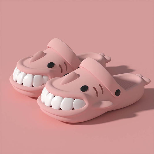 Funny Cartoon Big Mouth Shark Slippers | ZAKAPOP