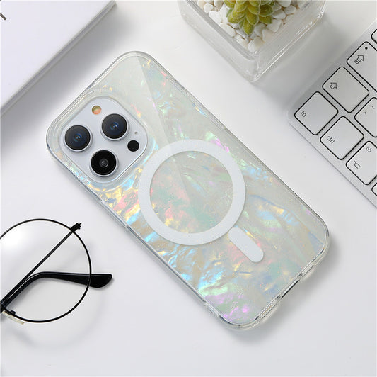 Glittering Seashell Pattern Magnetic Phone Case | ZAKAPOP