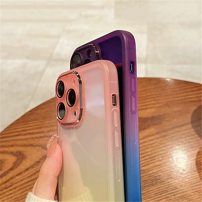 Gradient Rainbow Clear Phone Case | ZAKAPOP