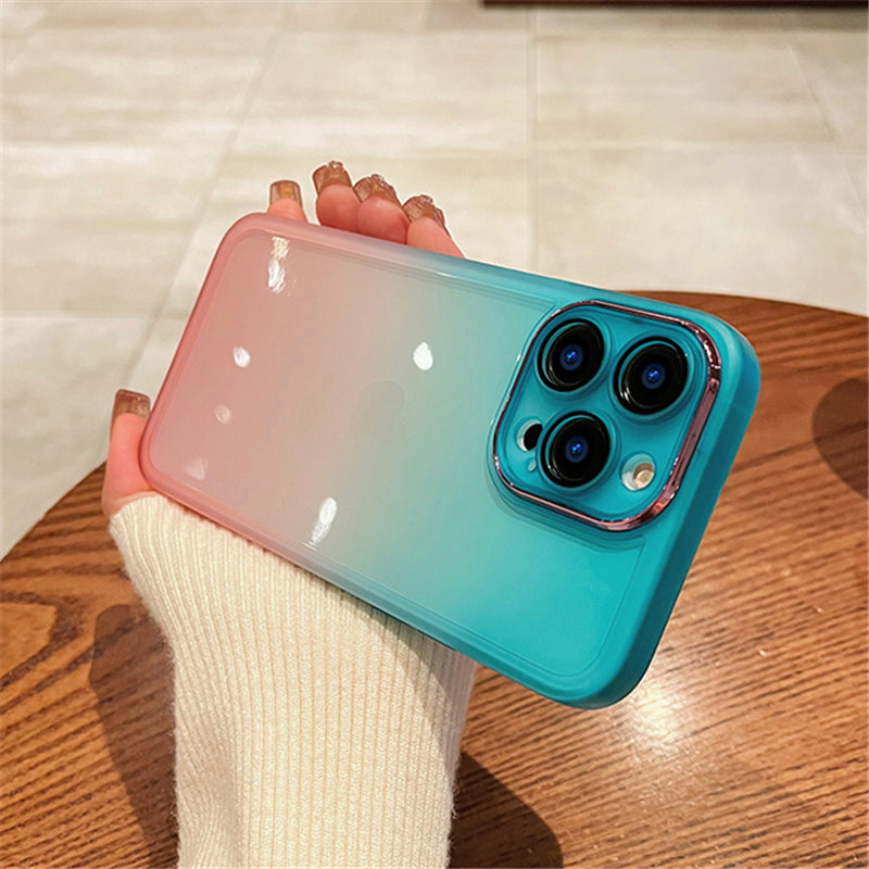 Gradient Rainbow Clear Phone Case | ZAKAPOP