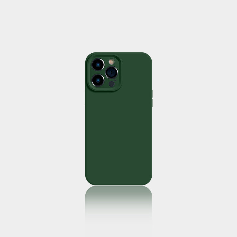 Green Monochrome Liquid Silicone Phone Case | ZAKAPOP